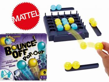 Partyspiel Bounce Off Pop Out im Karton 27 cm